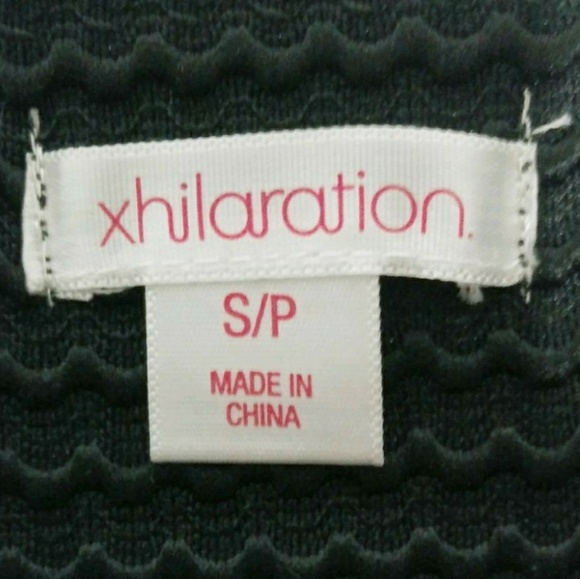 NWT Xhilaration Black Scallop Weaved Pencil Skirt - Picture 2 of 7